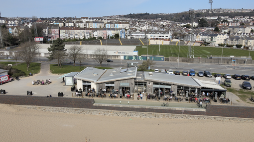 Aerial shot of St Helens