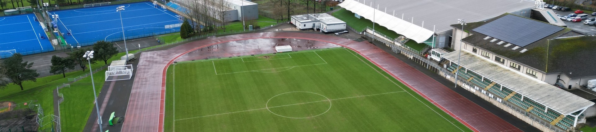 Aerial view of Swansea Bay Sports Park