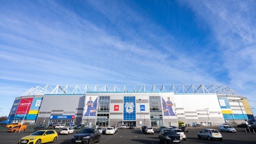 Landscape shot of the Cardiff City Stadium