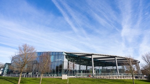 Landscape shot of the Cardiff International Sports Village