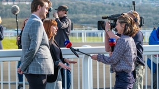 Interview at Ffos Las Racecourse