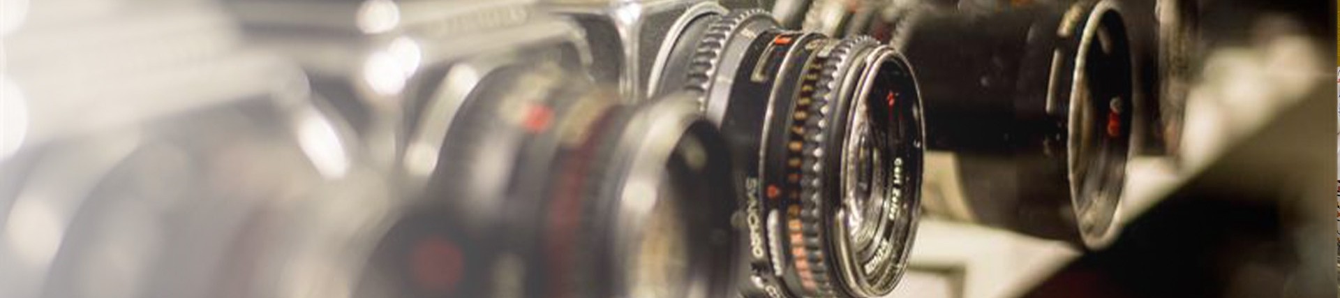 Row of cameras
