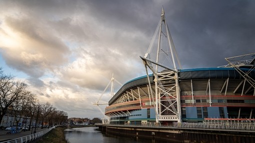 View of the Principality Stadium in Cardiff