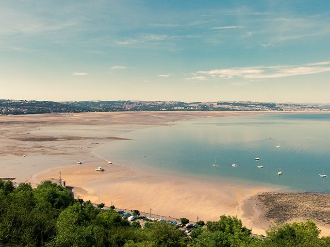 View of a Swansea beach