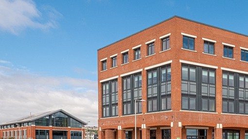 View of Swansea IQ building and the surrounding area